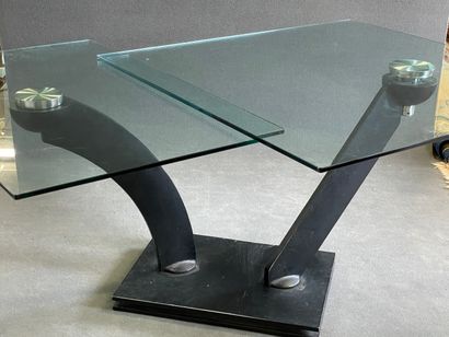 Roche Bobois 

Grande table plateau verre,...