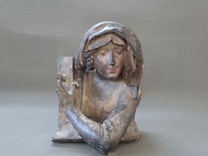 JEUNE FILLE DU MOYEN-AGE 

Sculpture en platre...