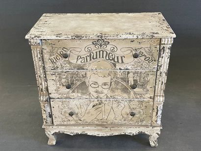 Commode moderne à décor d'image de parfumeur...
