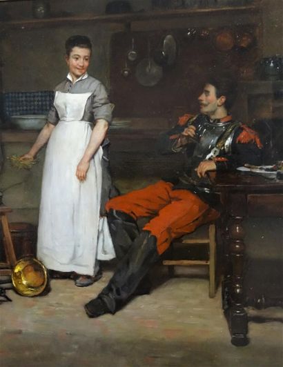 Antoine Jean BAIL (1830-1918) -

Scène d'interieur

Huile...