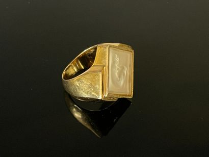 LALIQUE France:

Bague Ondine, bas relief...