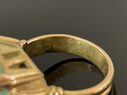 Jean DESPRÉS (1889-1980)

Bague en or, monture...