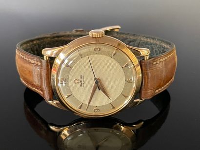 OMEGA Montre bracelet homme en or 750°/00,...