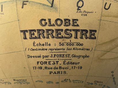 Globe terrestre lumineux moderniste avec...
