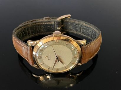 OMEGA Montre bracelet homme en or 750°/00,...