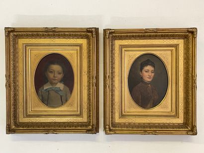 Ecole française XIX°

Deux Portraits: Enfant...
