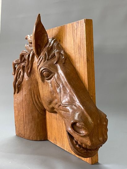 Ecole Française XX°

Importante tête de cheval...