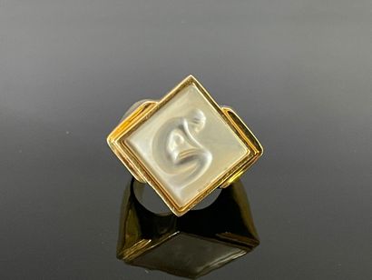 LALIQUE France:

Bague Ondine, bas relief...