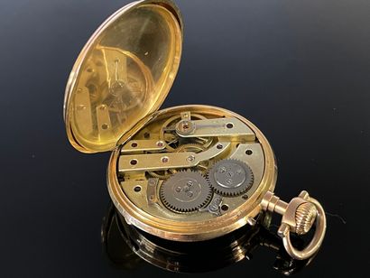 Montre de poche, cadran blanc à index en...