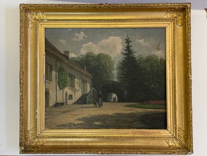 Eugène DECAN (1829-1894)

Promenade au jardin

Huile...