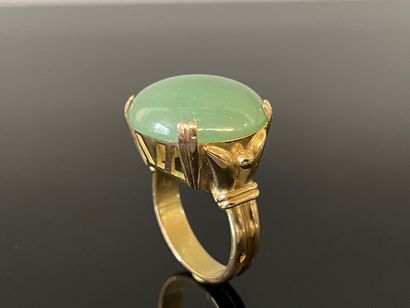 Jean DESPRÉS (1889-1980)

Bague en or, monture...