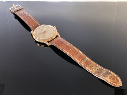 OMEGA Montre bracelet homme en or 750°/00,...
