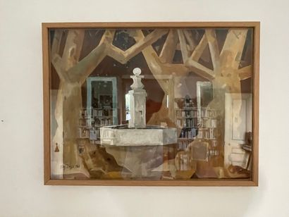 Oleg ZINGER (1910-1998)

La Fontaine.

Gouache...