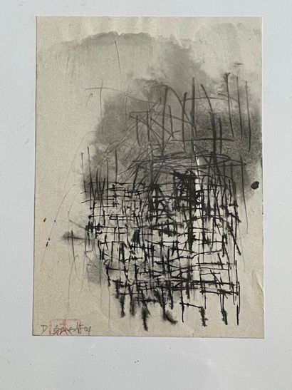 Delphine BARAT.

Lavis d'encre sur papier.

Cachet...