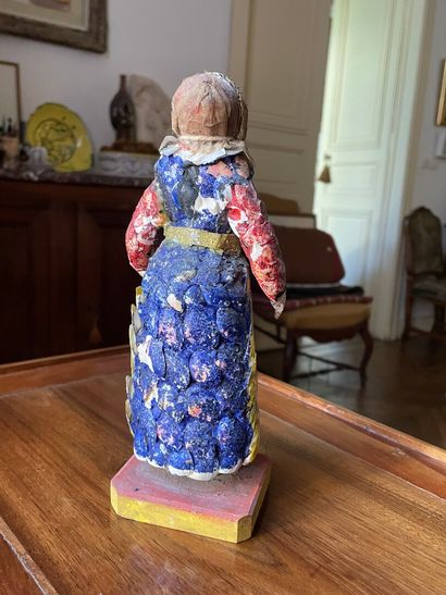 Statuette en coquillages dit 