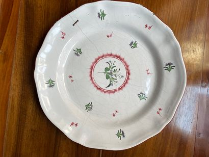 Petit plat rond en faience à décor d'oeillets

Fin...