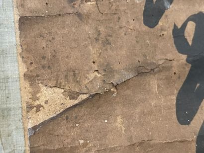 JAPON Rouleau de calligraphie, peinture sur...