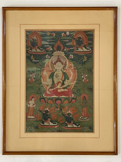 Tanka : Bouddha en prière.

Huile sur toile...