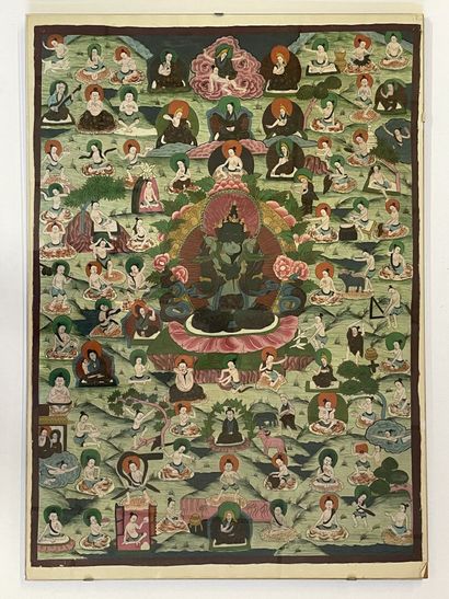 Tanka tibetain.

Peinture sur toile.

84...
