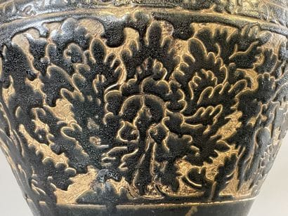 Important vase type Cizhou, en grès émaillé...