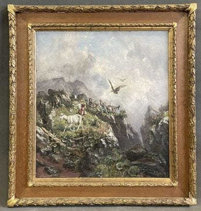 Franz Adolf MULLER ( 1841-1903)

Bergers...