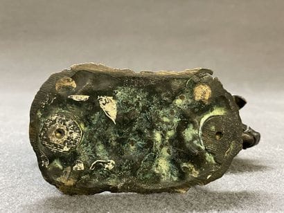 Cochon.

Epreuve en bronze patiné. fonte...