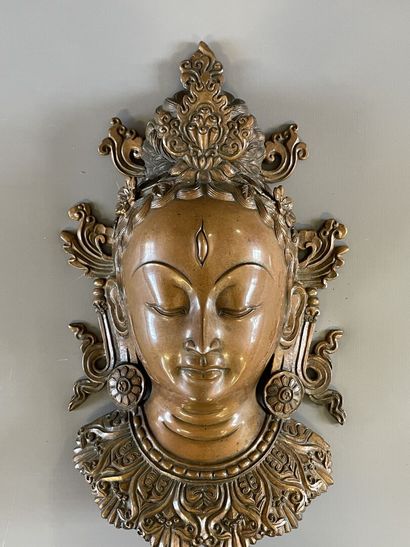 Buste de Tara, divinité bouddhiste chinoise,...