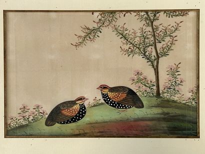 CHINE Fin XIX°

Trois peintures sur soie...