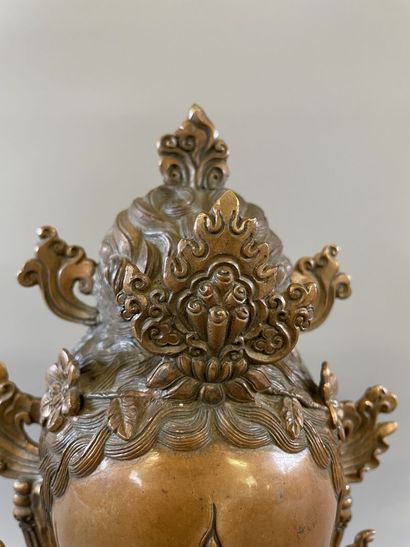 Buste de Tara, divinité bouddhiste chinoise,...