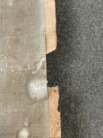 JAPON Rouleau de calligraphie, peinture sur...