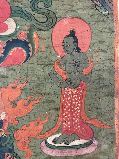 Tanka : Bouddha en prière.

Huile sur toile...