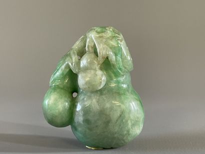 Tabatière figurant une Pêche de longévité...