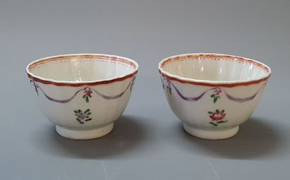 CHINE XVIII pour les colonies.

Six tasses...