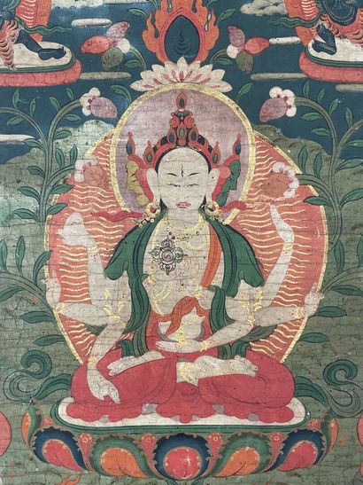 Tanka : Bouddha en prière.

Huile sur toile...