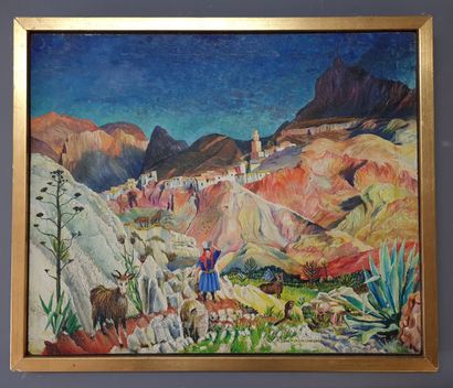 Sine MACKINNON (Artiste irlandaise 1901-1996)

Printemps.

Huile...
