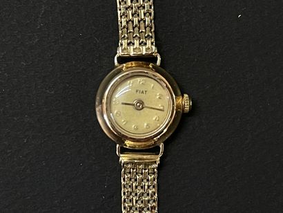 Montre bracelet de dame en or 750°/00.

L:...