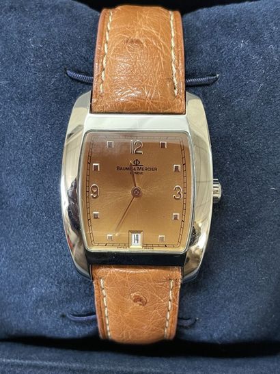 BAUME MERCIER - Hampton, steel men's watch...