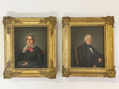 Ecole française milieu XIX

Paire de portraits...