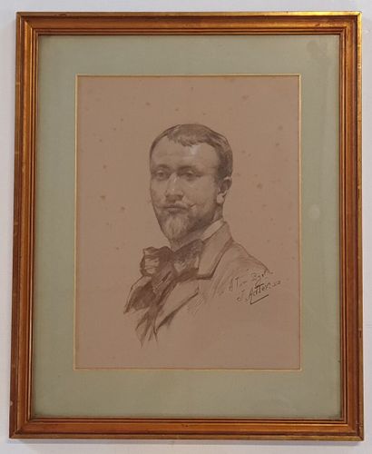 Jules ADLER (1865-1952)

Portrait d'homme.

Dessin...