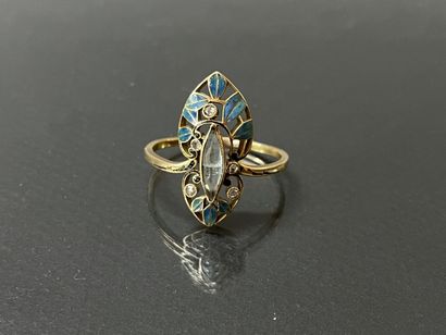 Henri DUBRET (1872-1947).

Bague en or ,...