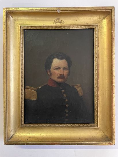 Ecole française milieu XIX

Portrait d'officier...