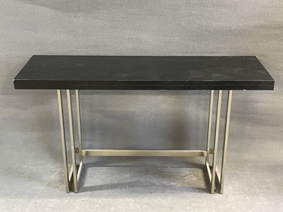 Console moderne formant table, plateau en...