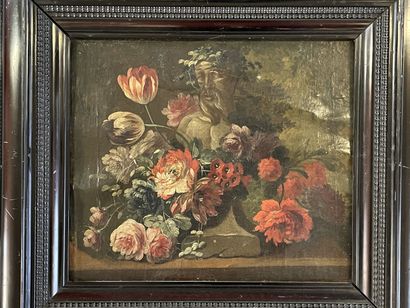 Ecole flamande XIX°

Nature morte aux fleurs.

Toile...