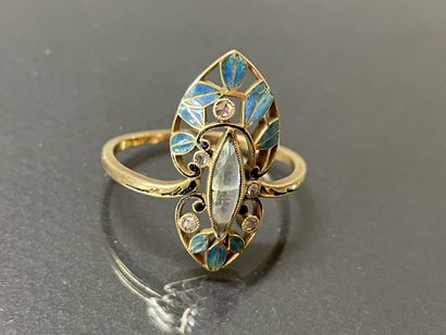 Henri DUBRET (1872-1947).

Bague en or ,...