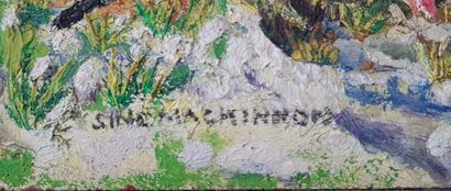 Sine MACKINNON (Artiste irlandaise 1901-1996)

Printemps.

Huile...