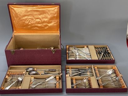 D'ARGENTAL silver-plated cutlery set.

Shell...