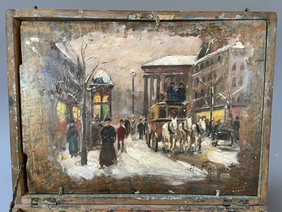 Armand FOUQUET (1903-)

Paris rue animée...