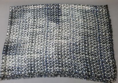 CHANEL

Silk stole with a speckled gray abstract...
