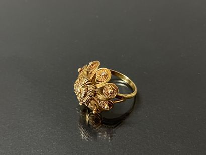 Gold filigree ring, 750°/00

TDD 54

weight...