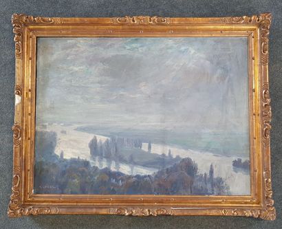 Raymond QUIBEL (1883-1978) 

La Seine.

Huile...
